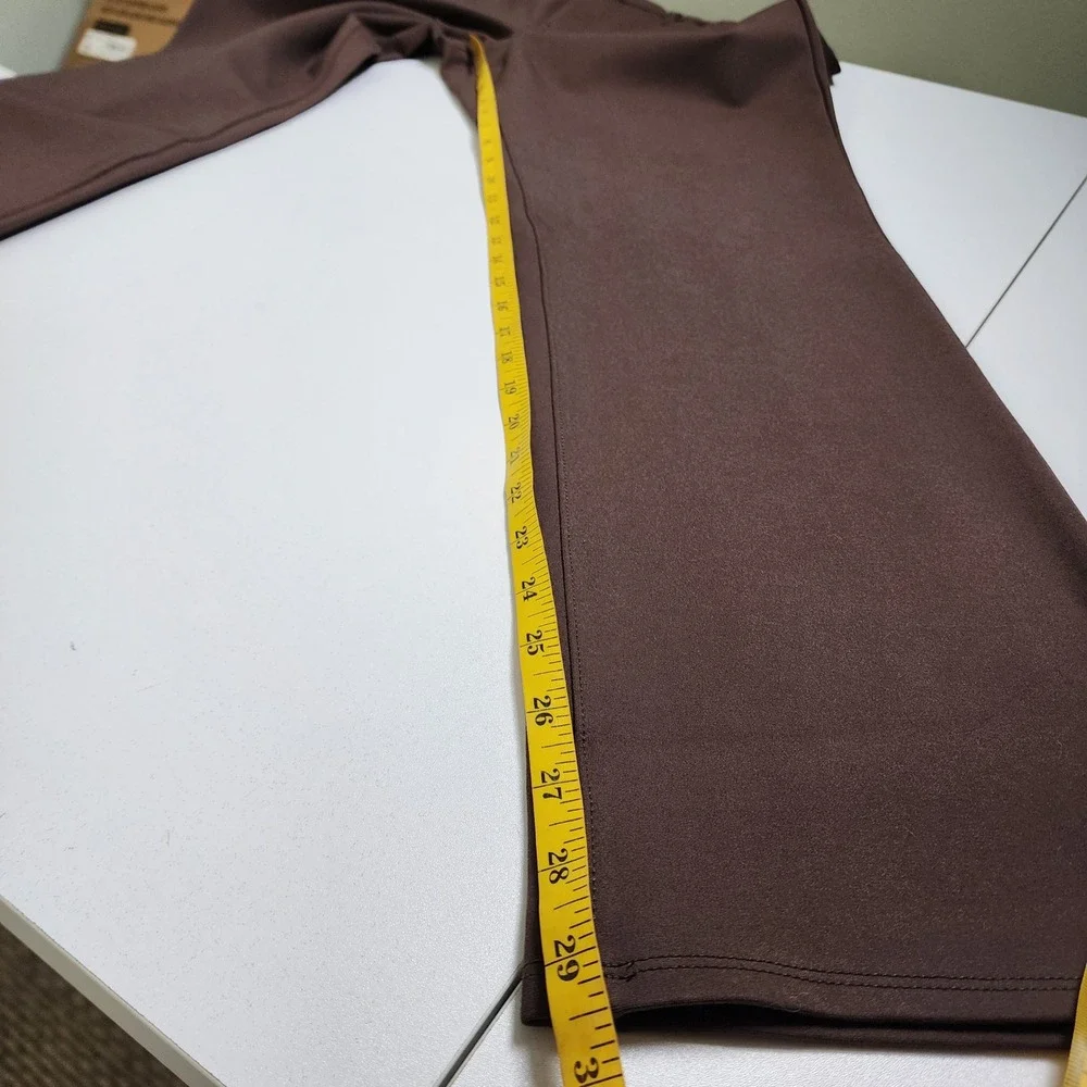 NYDJ Womens Sculpt Her Marilyn Straight Leg Pants Size 14P Brown Lift Tuck Ponte